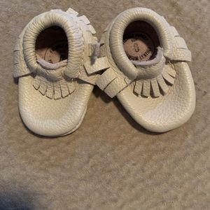 cream freshly picked moccasins